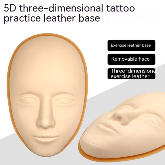 Silicone 5D Three-dimensional Tattoo Embroidery Practice Human Surface Leather Base